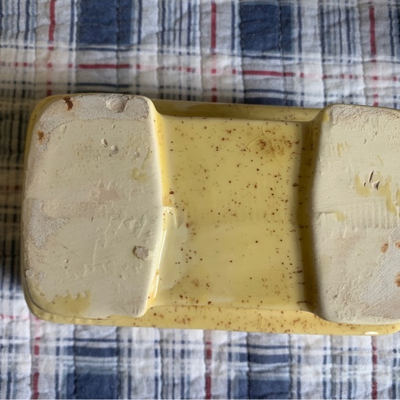 MCM Vintage Yellow Planter, Cottage Mod Tablescape Succulent - Picture 5 of 13